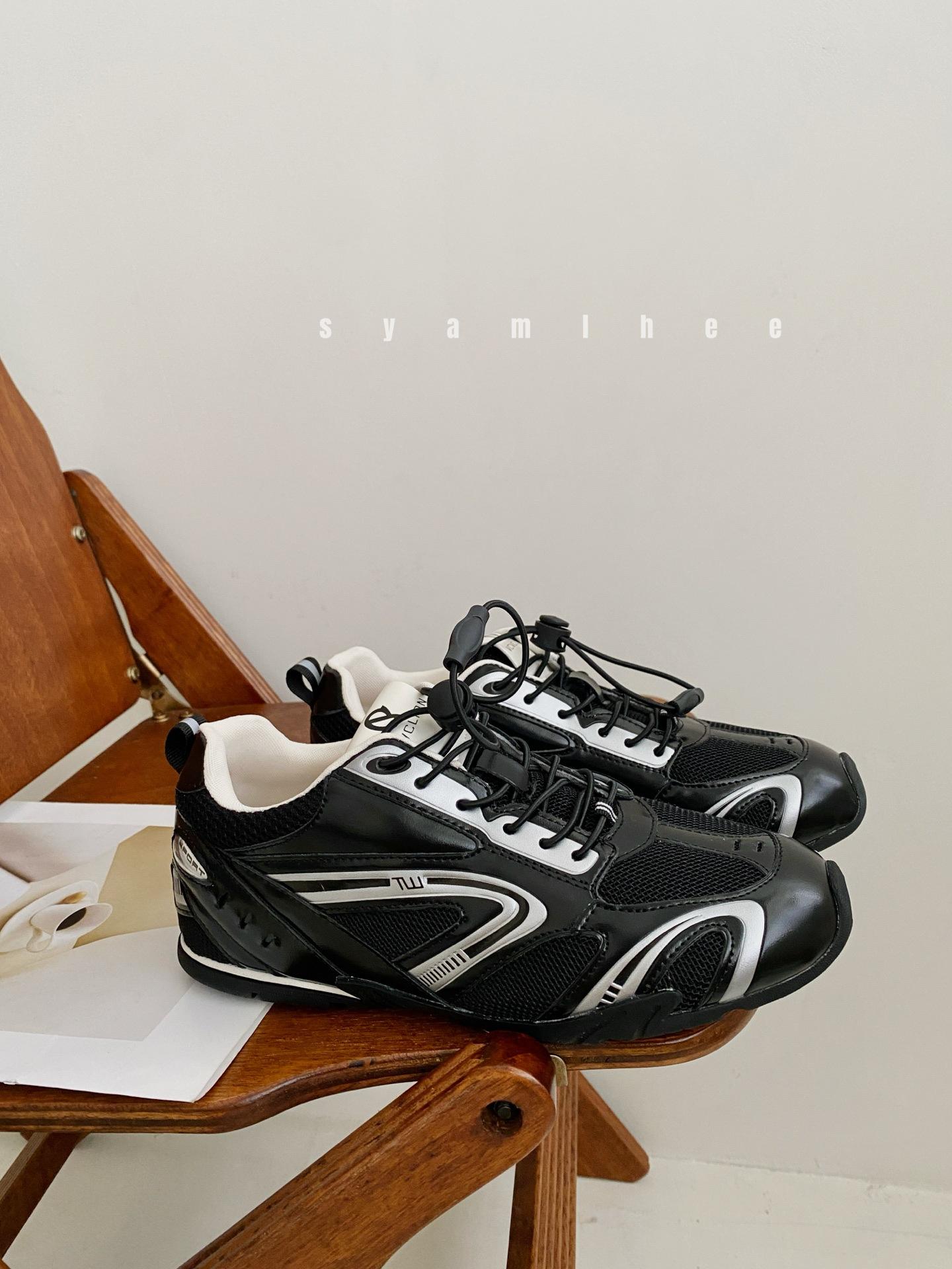 

thick-soled little white shoes women s 2025 new summer versatile mesh breathable shoes sports shoes inner height-increasing German training shoes 39 чёрный