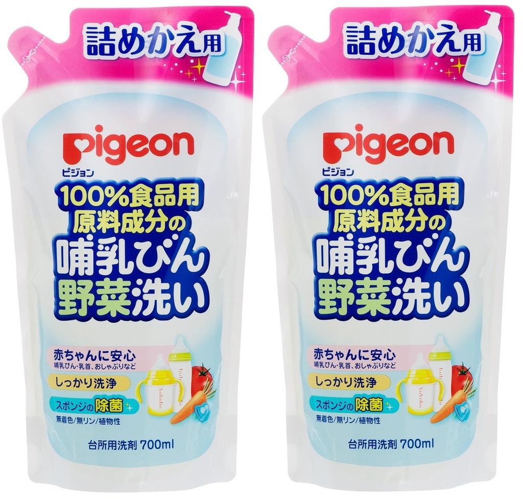 Wkład do mycia warzyw Pigeon Baby Bottle 700 ml x 2 sztuki [zakup hurtowy]