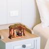 62KD Festive Nativity Manger Scene Resins Birth Statue Figurine Table Decoration for Christmas Celebration