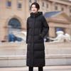 Teluoman Women's Long Hooded Winter Padded Jacket