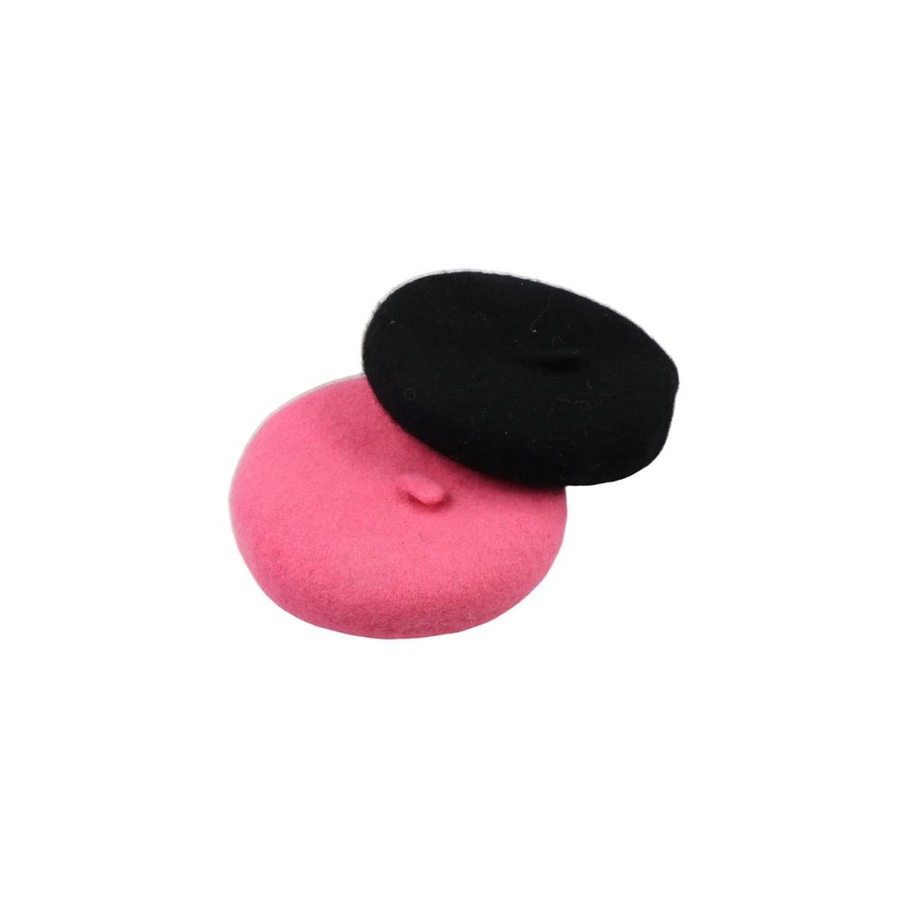 Creative Cat Accessories Pet Decor Solid Color Pet Headwear Cat Hat Pet Wool Cap Dog Beret