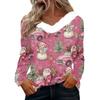 Long Sleeve Shirts For Women Cute Tops Christmas Prints Tees Blouses Casual Plus Size Basic Tops Pullover