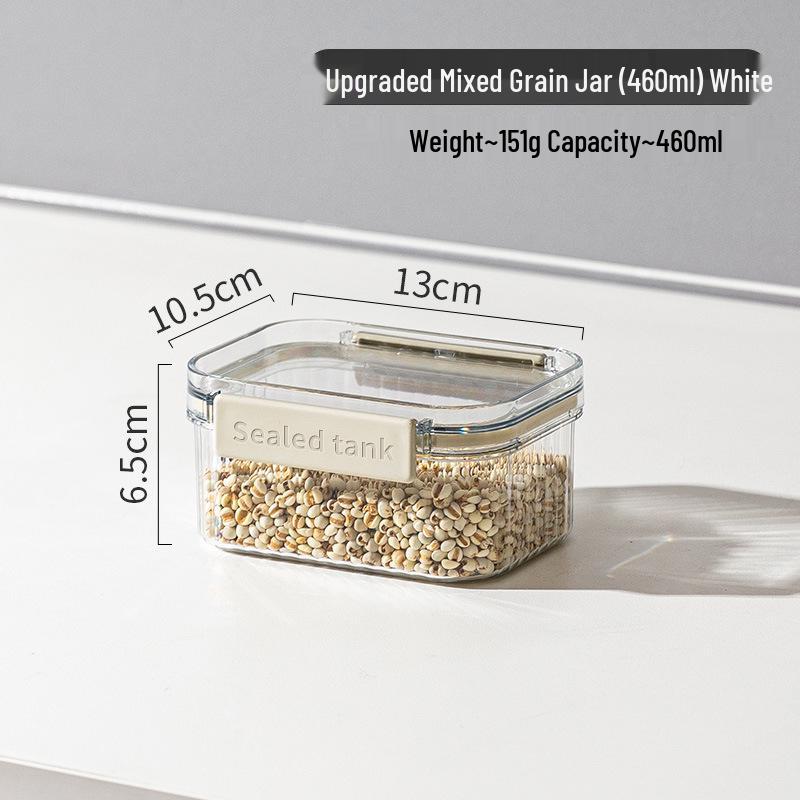 Food-Grade Transparent Airtight Jar for Whole Grains, Spices, and Dry Goods