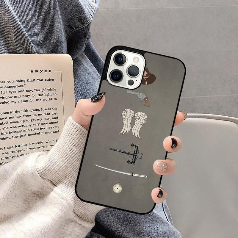 

Daryl Dixon The Walking Dead Phone Case For iPhone 17 Air 16 15 14 plus 11 12 13 Pro Max coque Cover Shell iPhone 11pro max
