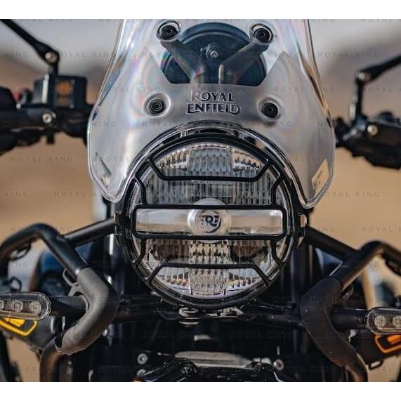 "Rejilla de Faro Negra Para Royal Enfield New Himalayan 450"