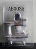 1:12 Scale Miniature Ceramic Bathroom Set - 4-Piece Dollhouse Fixtures