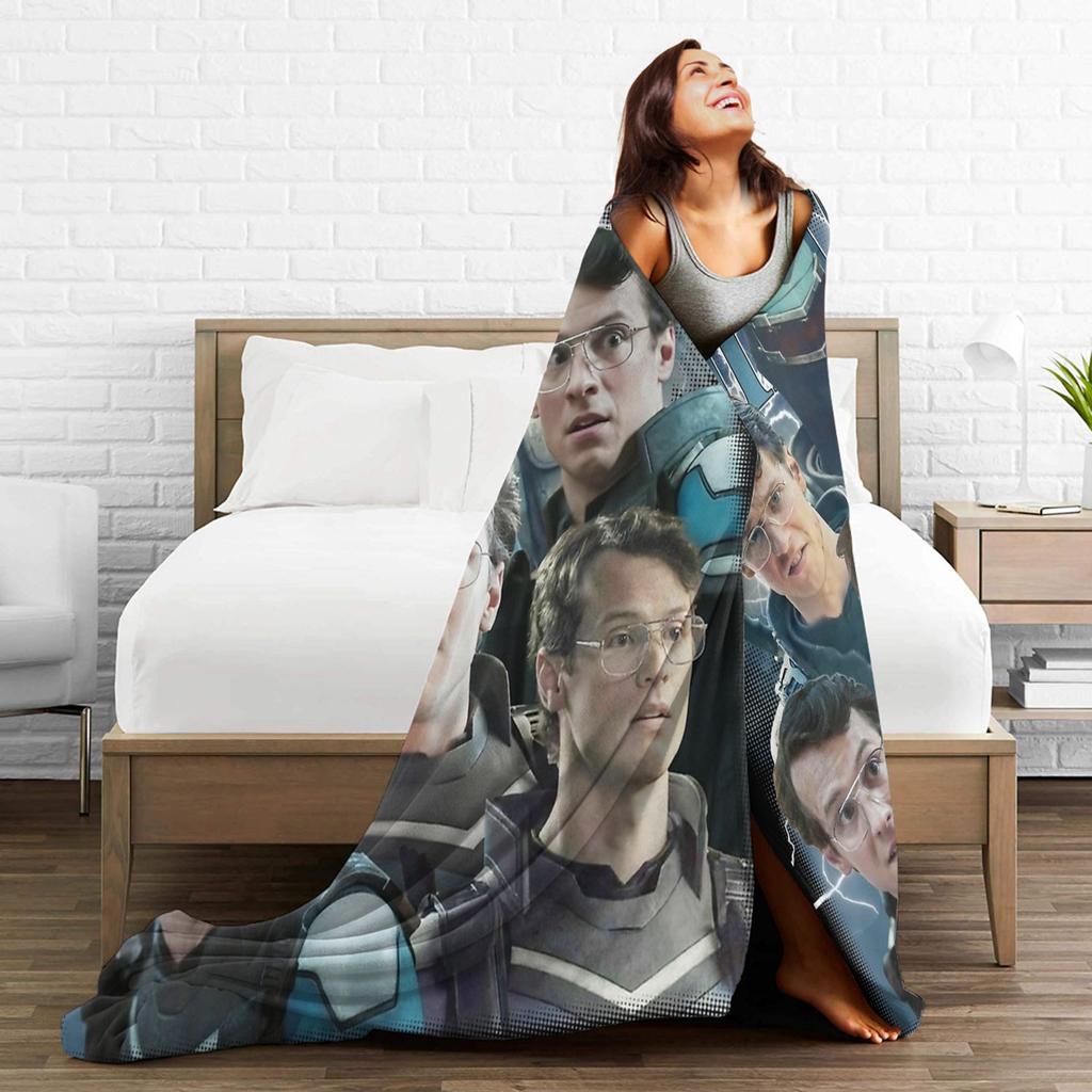 Vigilante Peacemaker Quotes Blanket Warm Cozy Fluffy Throw Blankets for Couch 50x60 Inch Multiple Sizes Plush Thin Quilt
