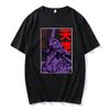 100% Cotton Anime Harajuku Ayanami Rei Printing Tshirt MenMomen Oversized Short Sleeve T-shirt Spring Summer Tops