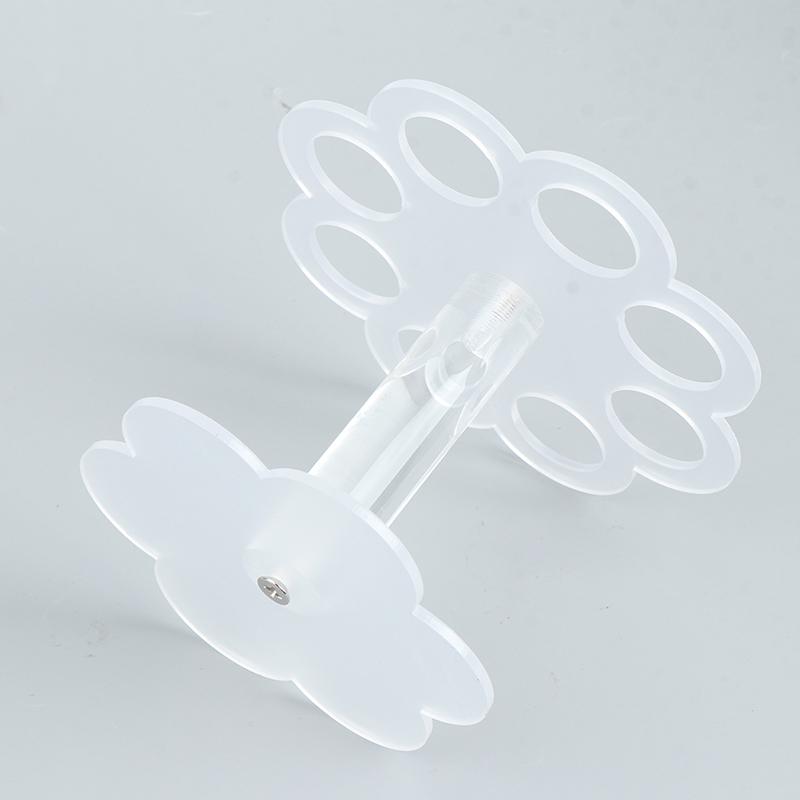 1Pcs 8 Holes Acrylic Ice Cream Cone Stand Holder Transparent/Chip Cone Holder