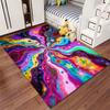 Colorful Abstract Star Pattern Carpet for Living Room Decor Suitable for use as an anti-slip for living room bedroom sofas