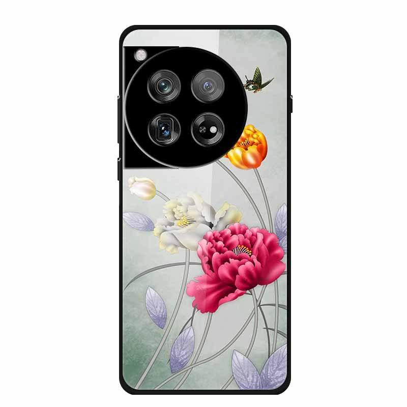 Personalized Seven-Colored Tempered Glass Phone Case for OnePlus 12 - Unisex