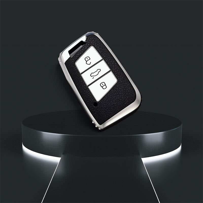 

Чехол для смарт-ключа из ТПУ кожи, чехол для брелока для VW Volkswagen Passat B8 Magotan Golf для Skoda Kodiaq Superb A7, защитный брелок