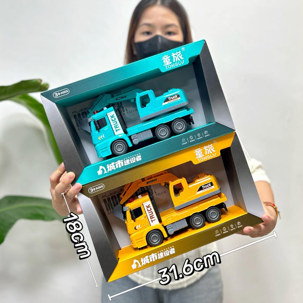 Videospiel Stadt Spielzeug Großer Bagger Bohren Baufahrzeug Geschichtenerzählen Feuerwehrwagen Mutter und Kind Geschäft Supermarkt Geschenke