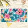 Floral Paradise Beach Towel: Dive Into Summer Vibes! Suitable for Towels, Bath Towels, Beach Towels