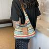 Large Capacity Beach Bag Bohemian Style Hollow Tote Bag Cute Raffia Shoulder Bag  Travel