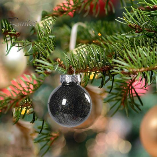 30Pcs Plastic Christmas Balls Hanging Ornament 6cm Colored Electroplated Ball Holiday Party Scene Layout DIY Decorative Accessories Christmas