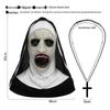 Maska Masquerade - Hełm Zakonnicy z Otwartymi Ustami - Straszna Twarz Ducha na Imprezę Halloweenową