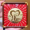 Reines Gold Acht Richtungen Reichtumsornament: Tägliches Einkommen Festivalgeschenk für Büro und Geschäft