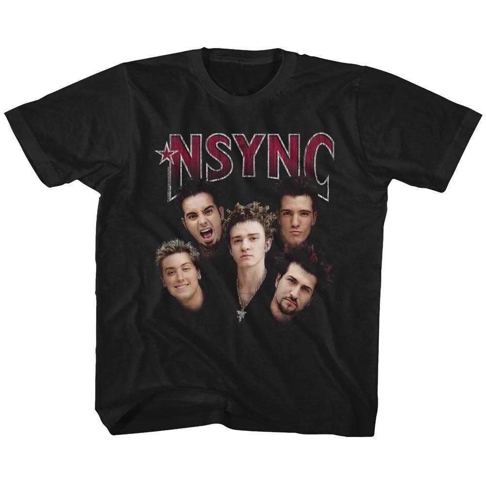 NSYNC Band Photo Black Pop Music Boy Band  Children s T-shirt 150