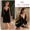 Women's Burnout Lace Removable Pads Backless Sleep Dress with Robe Lounge Set