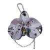 Delicate Flower Shaped Keychain Ergonomic Plastic Construction Fashionable Bag Accessory