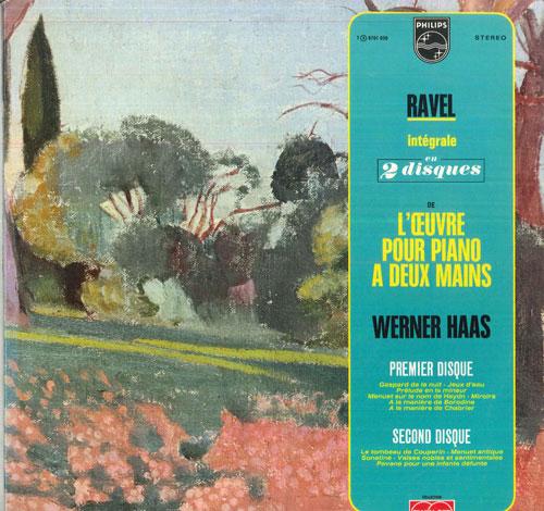 

LP Record WENER HAAS - Ravel Integrale De L Oeuvre Pour Pi 6701030 PHILIPS 1973 France Classical Used