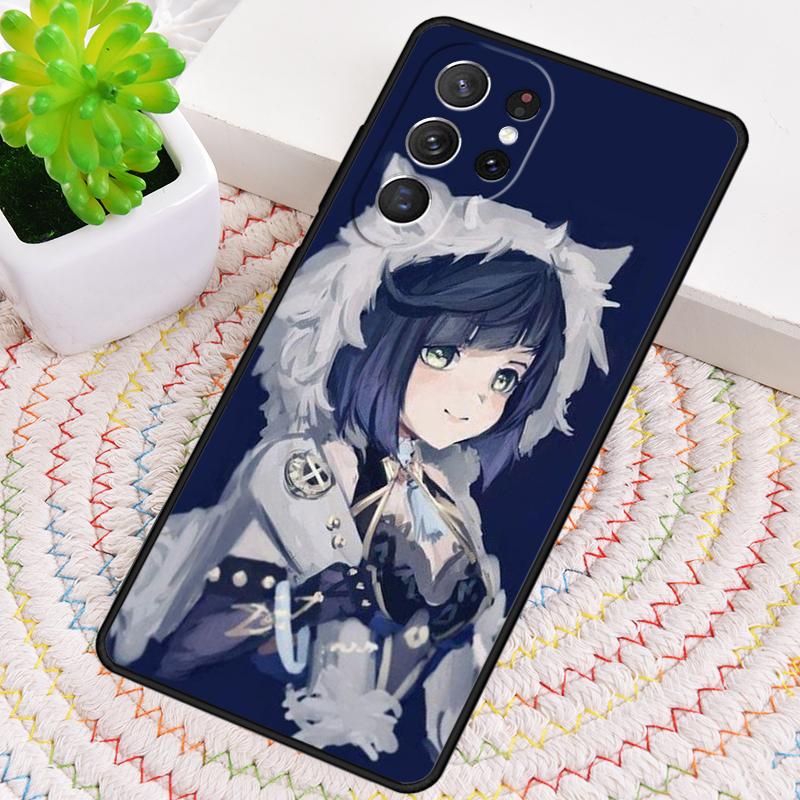 Genshin Impact Yelan Silicone Phone Case For Samsung Galaxy Note 10 Pro S26 S25 S24 S23 S22 S21 Plus S25Ultra Capa Cover