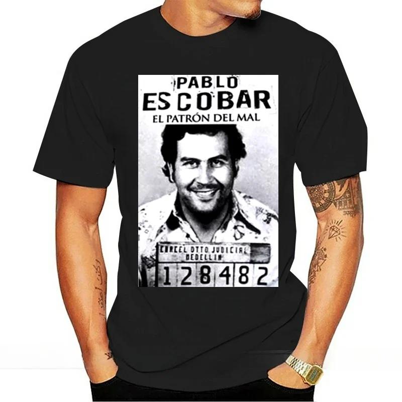 2024 Letní Vintage trička Thug Life Styl Tričko Gangster Pablo Escobar Kolumbijská Mafie Scareface Luciano Peníze Capon Tričko nové