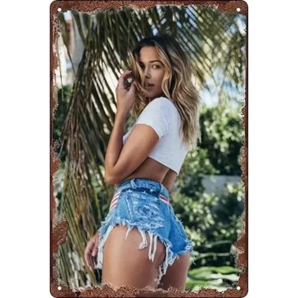 Cowgirl Metalen Blikbord Wanddecoratie Bar Man Cave Garage Retro Kunst