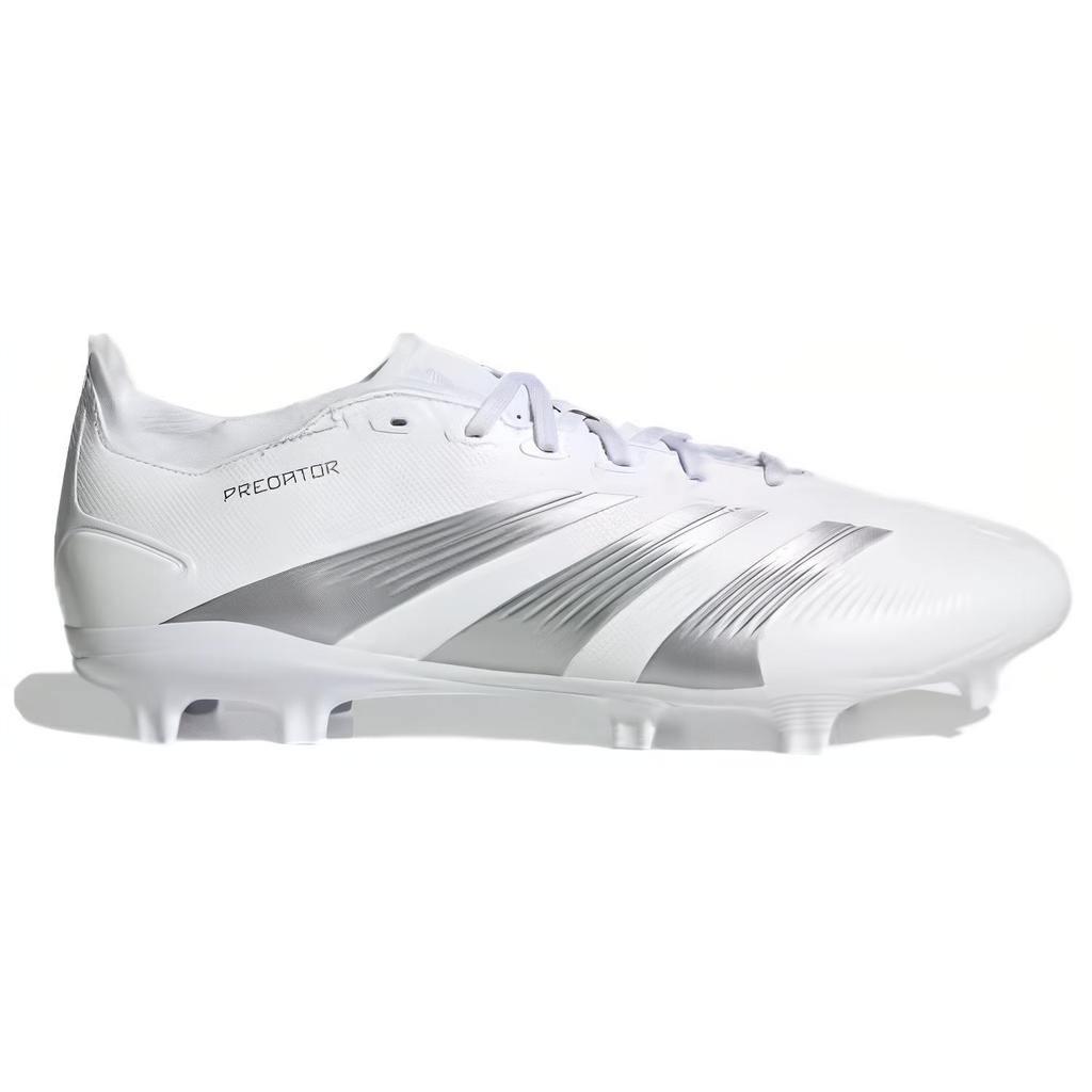 Adidas Predator 24 League FG Pearlized Pack Unisex Sneakers White Cloud-White Silver-Metallic IE2372