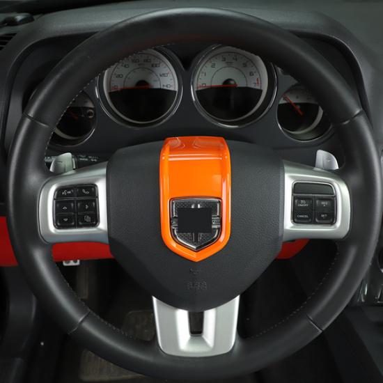 Orange Steering Wheel Center Decor Cover Trim For Challenger/Charger/Durango