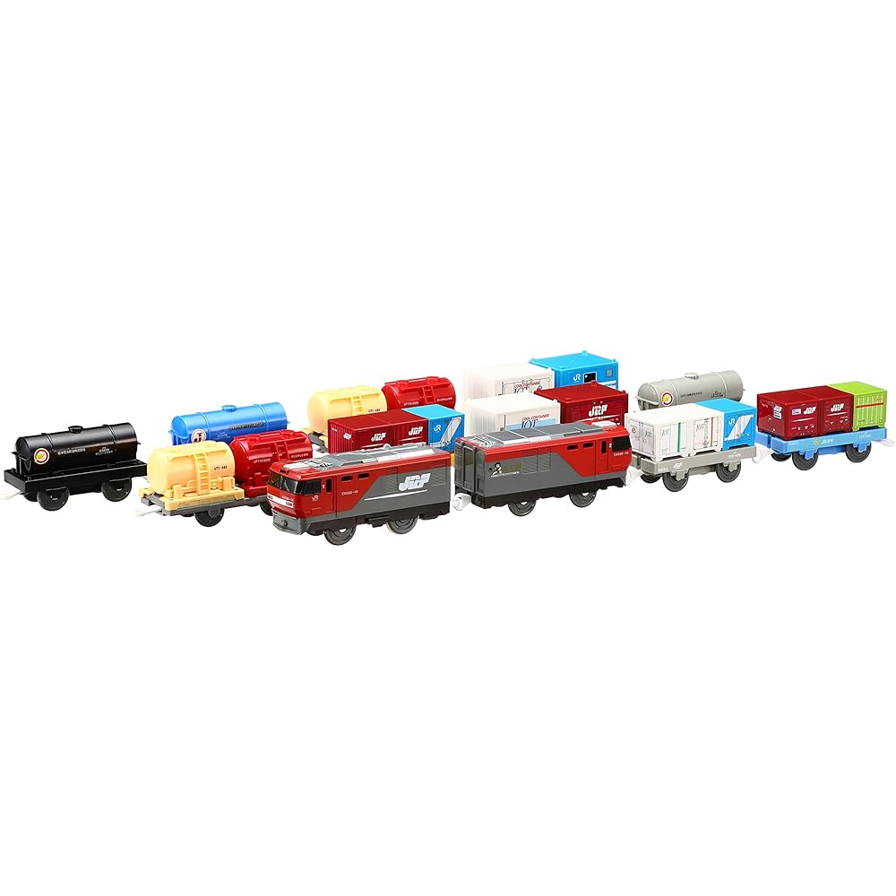 TAKARA TOMY Plarail Kintaro & Freight Car Set Toy Train Track Set with Multiple Connections