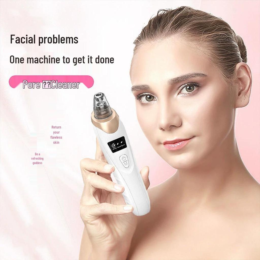 Rechargeable Electric Blackhead Remover & Bubble Facial Cleanser