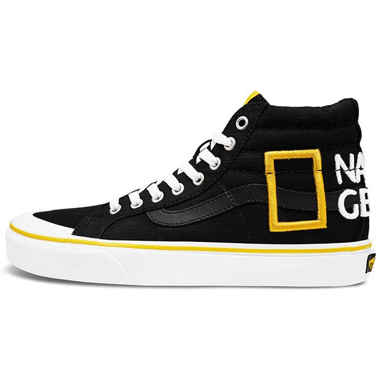 

Кроссовки унисекс Vans Sk8-Hi National Geographic черные бело-желтые VN0A3TKPXHP