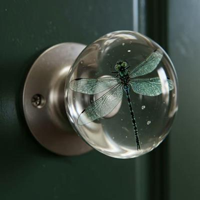 High Quality Scratch-Resistant Decorative Door Handle Retro Butterfly Pattern Cabinet Handle Round Animal Artistic Knob