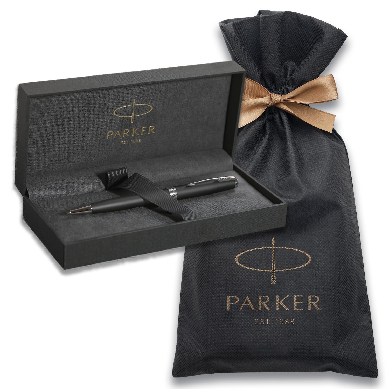 

PARKER Sonnet Матовый Черный CT Шариковая Ручка Средняя Поставляется в Подарочном Пакете с Логотипом Бренда и Подарком Идеально Подходит в Качестве Премиального Официального Продукта Номер 1950881 V3 Ручка,