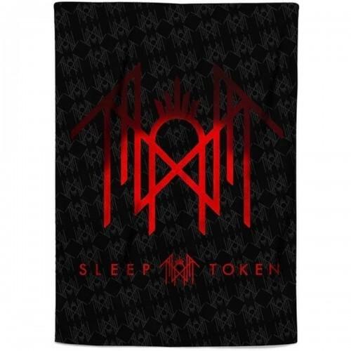 Sleep Token Sherpa Fleece Red Logo Blanket