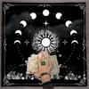 Mystical Moons Phase Tarots Cloth Thickened Nonslip Table Cloth Tarots Tablecloth for Spiritual Practices