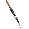 Hama Braid Camera Strap with Quick Made in Officially Imported 120" Fastener, Orange/Blue, Germany,