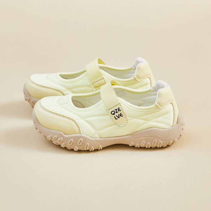 Popular Velcro shallow breathable casual shoes women's 2025 new lightweight soft-soled non-slip sneakers Mary Jane shoes