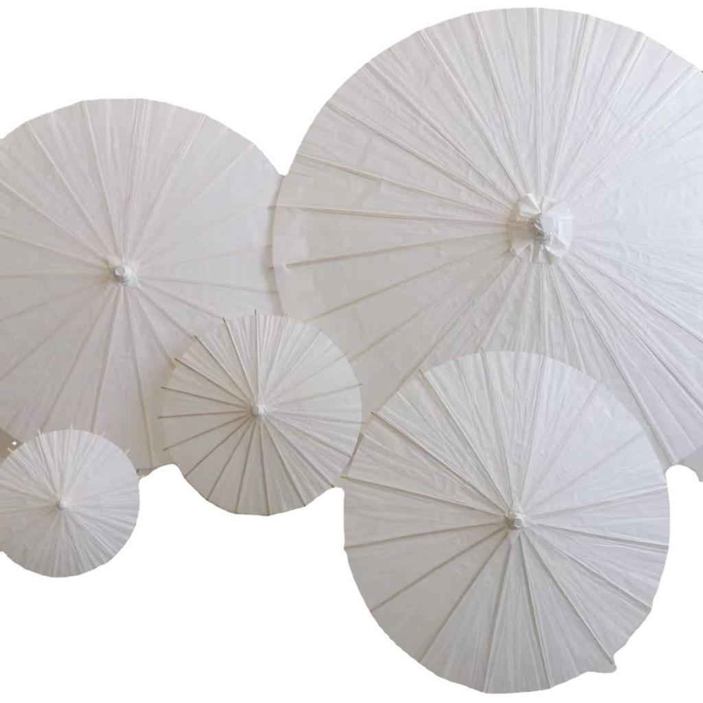 DIY Prázdný papírový deštník pro kreativní dětské malování a vybarvování