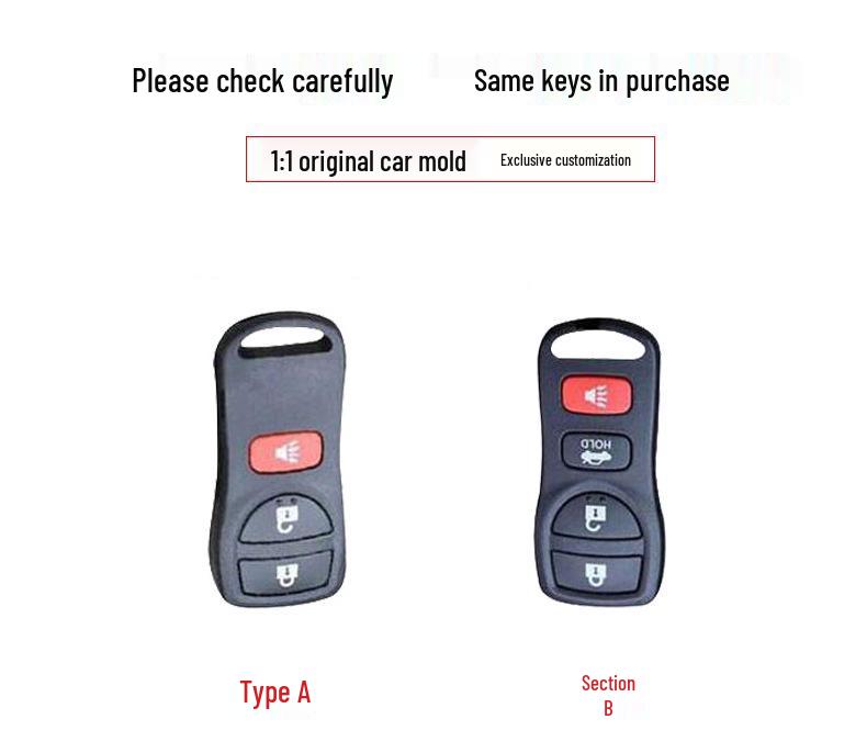 

Nissan Livina, Sylphy, Venucia D50/R50X Key Case Metal Shell for Men & Women