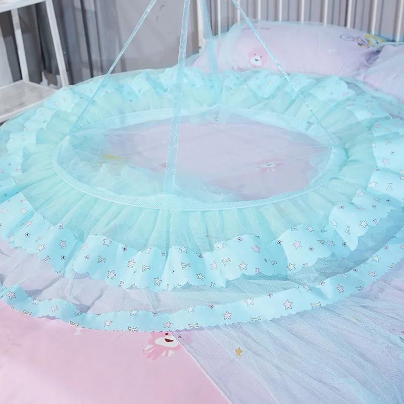 1/2/4PCS Cartoon Dome Hanging Mosquito Net Encryption Heightened Ceiling Lace Lace Princess Dome Court Floor Mosquito Nets