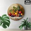 Vintage Tin Sign Metal Art Decor for Kitchen Bar Wall Fruit Design Christmas Birthday Gift
