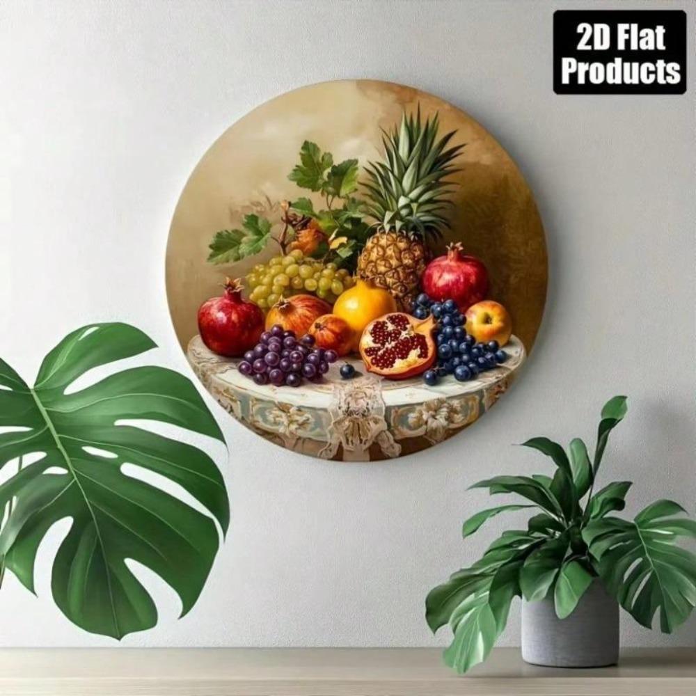 Vintage Tin Sign Metal Art Decor for Kitchen Bar Wall Fruit Design Christmas Birthday Gift