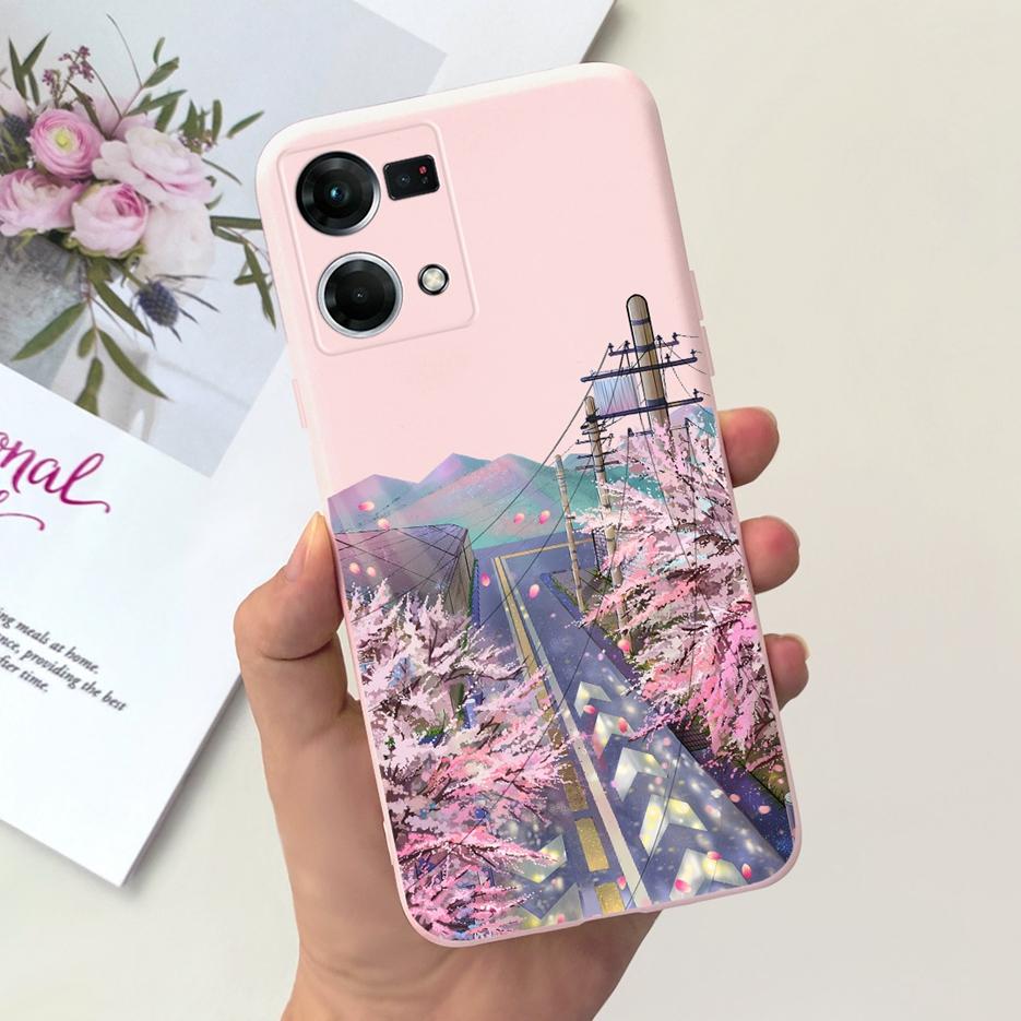 For Oppo F21 Pro 4G Case Oppo Reno7 CPH2363 Cute Fashion Cartoon Cover Soft Silicone Phone Case For Oppo Reno 7 F21Pro 4G Bumper