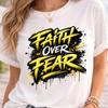 Faith Over Fear T-Shirt and Kids Tshirt | Christian Inspirational Tee, Graphic Tee Gift