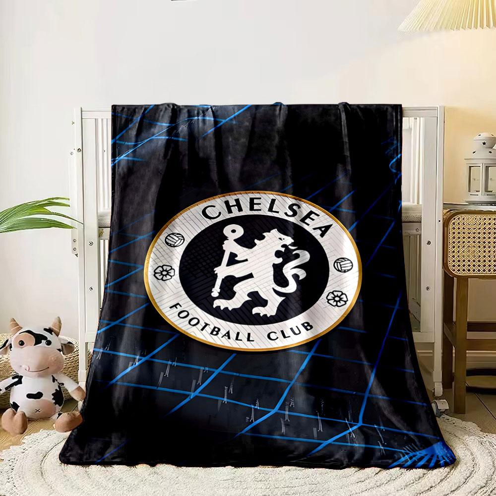 A circular logo with a lion holding a staff, surrounded by a grid pattern. for all seasons blanket lunch break throw gift