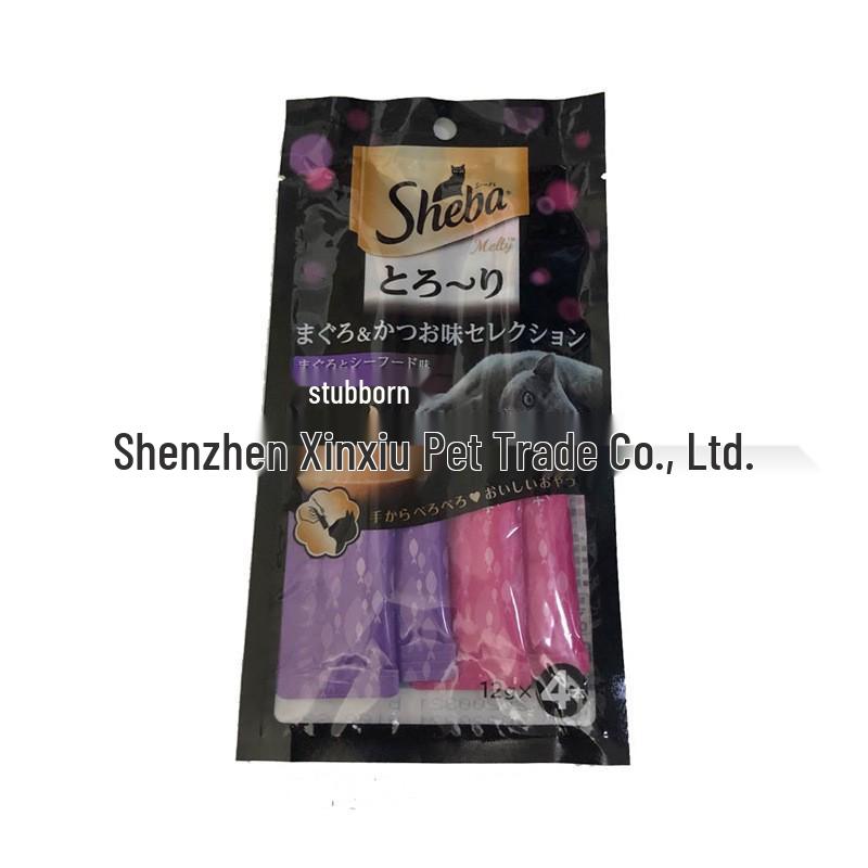 Gustare Moale pentru Pisici Sheba: 12g*4 Stickuri - Hrană Umedă pentru Adulți & Pisoi