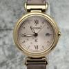 Used Operating CITIZEN xC Citizen Cross Sea Radio Solar Titanium Pink Beige Roman Watch Eco-Drive Watch